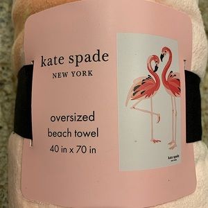 KATE SPADE ♠️ PINK FLAMINGO 🦩 BEACH TOWEL